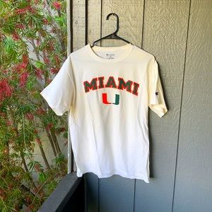 Champion University of Miami Tee Shirt